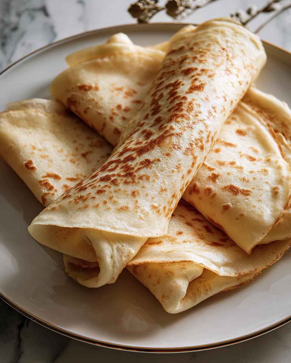 Close-up of rolled Two-Ingredient Cottage Cheese Wraps stacked on a plate, showing their texture.