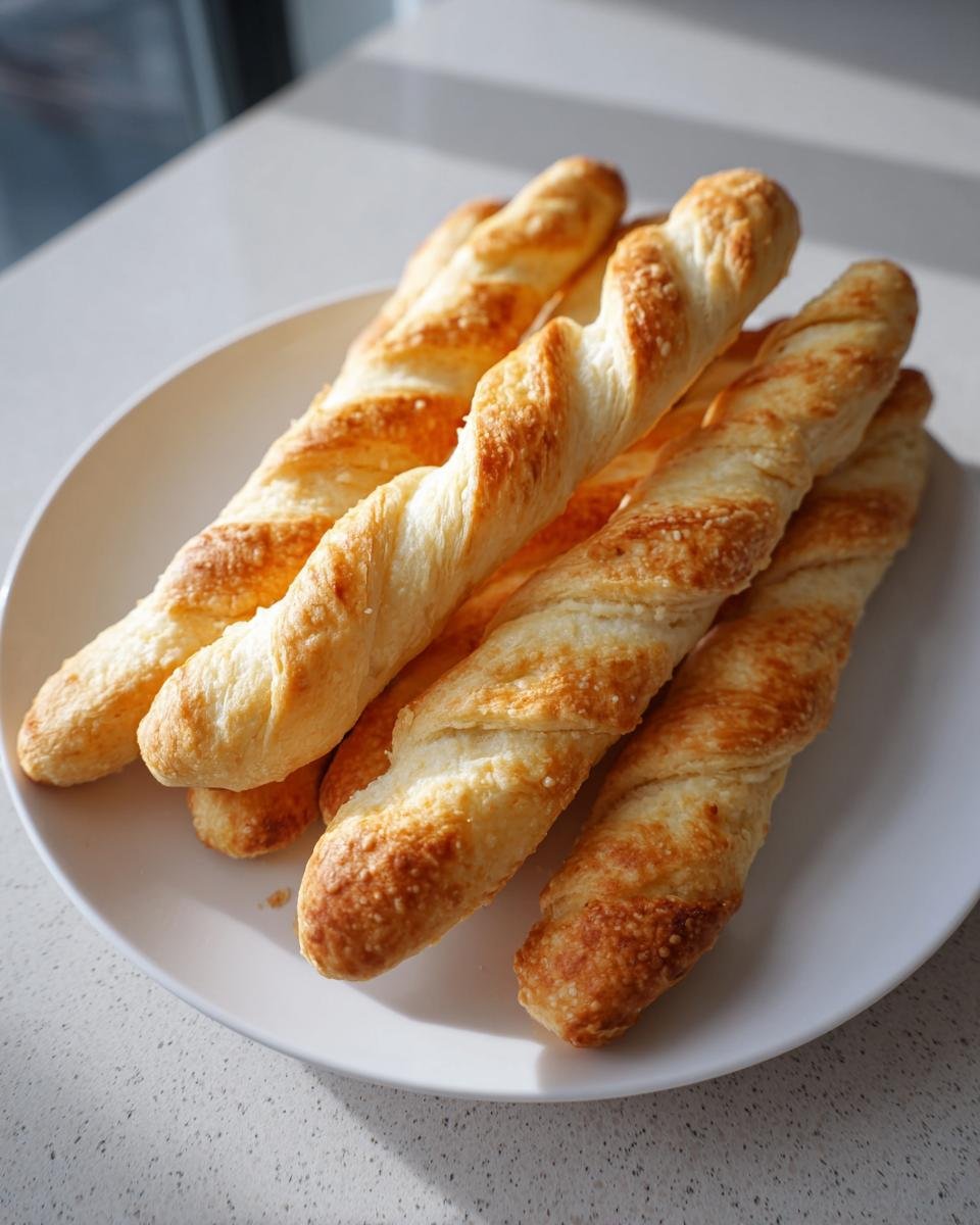 A plate of twisted Witch-Finger Breadsticks, baked to a golden brown for a spooky Halloween treat.