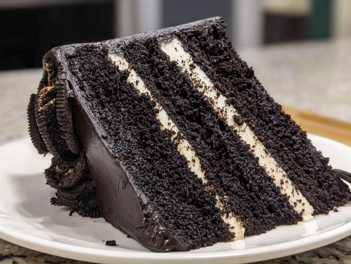 black velvet oreo cake - Featured