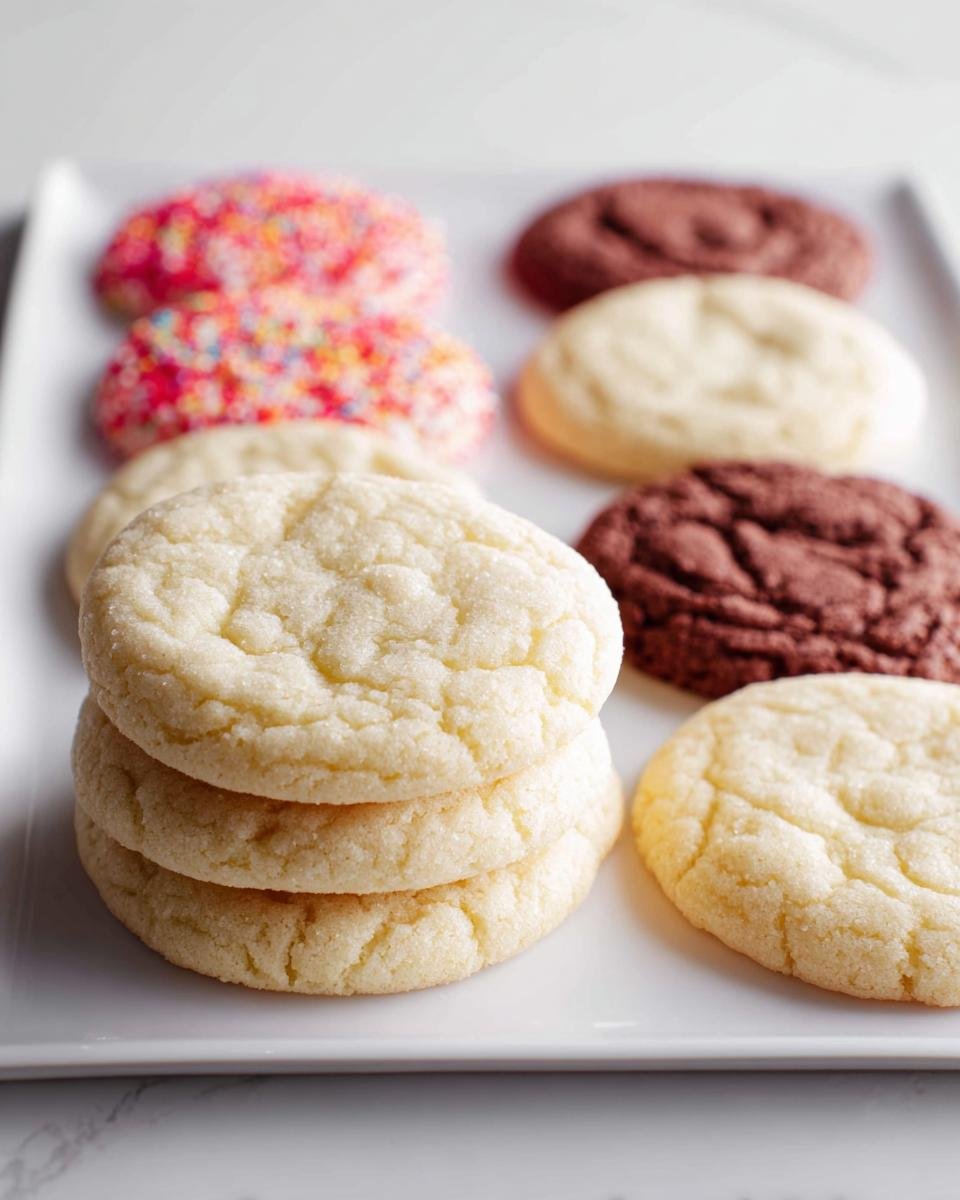 A selection of holiday cakes and cookies, including sugar cookies, chocolate cookies, and sprinkle cookies.