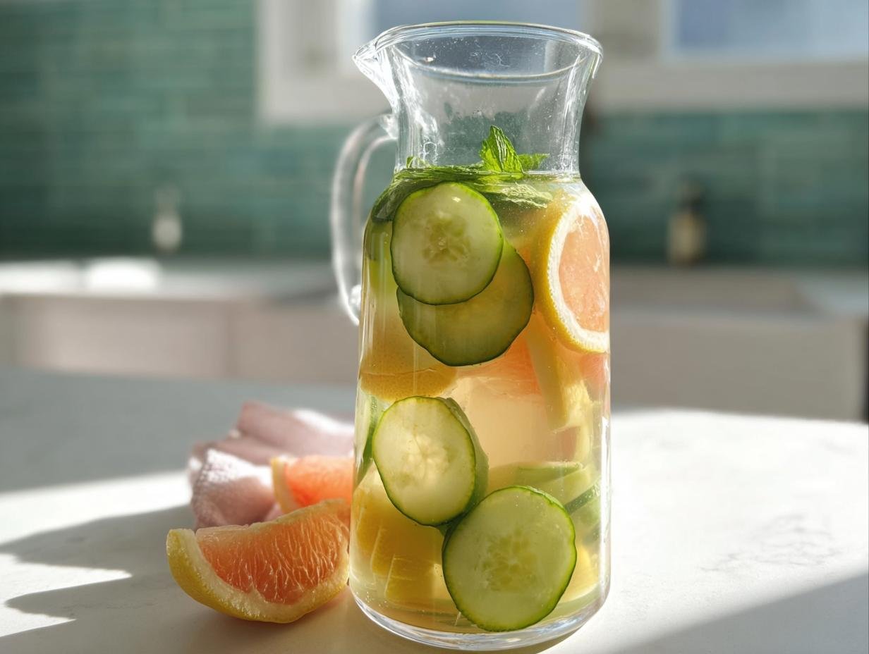 Refreshing Cucumber Detox Water - Featured