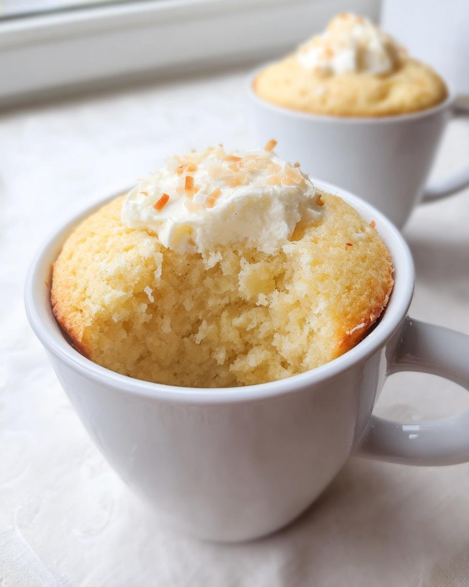 Vanilla Coconut Cottage Cheese Mug Cake - Other 4